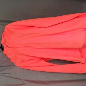 Athleta Atmosphere Anorak Hoodie in Bright Coral